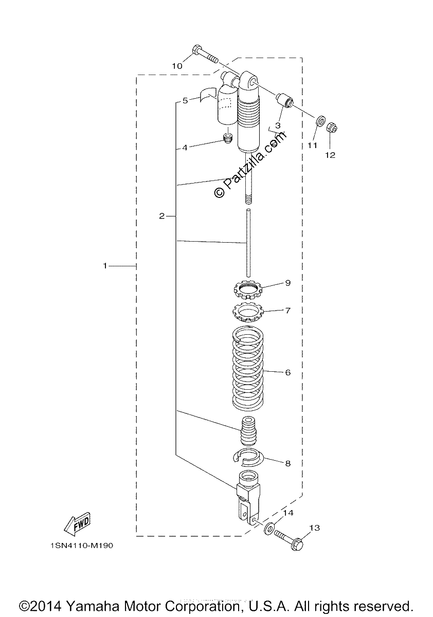 Diagrama de REAR SUSPENSION
