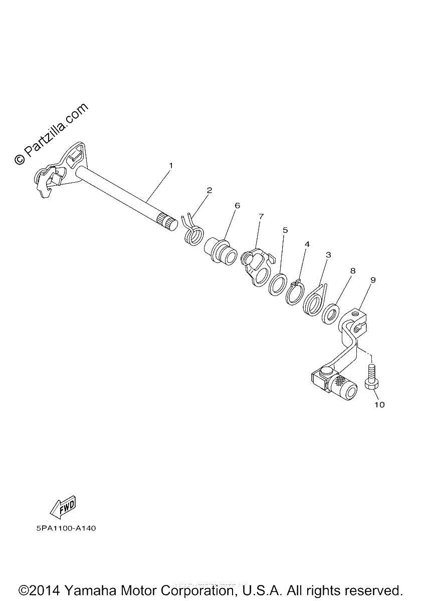 Diagrama de SHIFT SHAFT