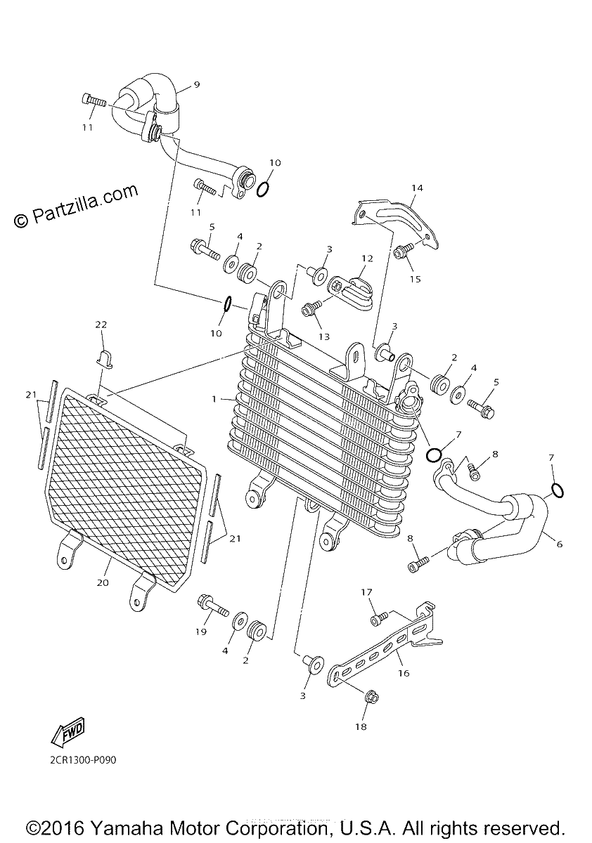 Diagrama de OIL COOLER