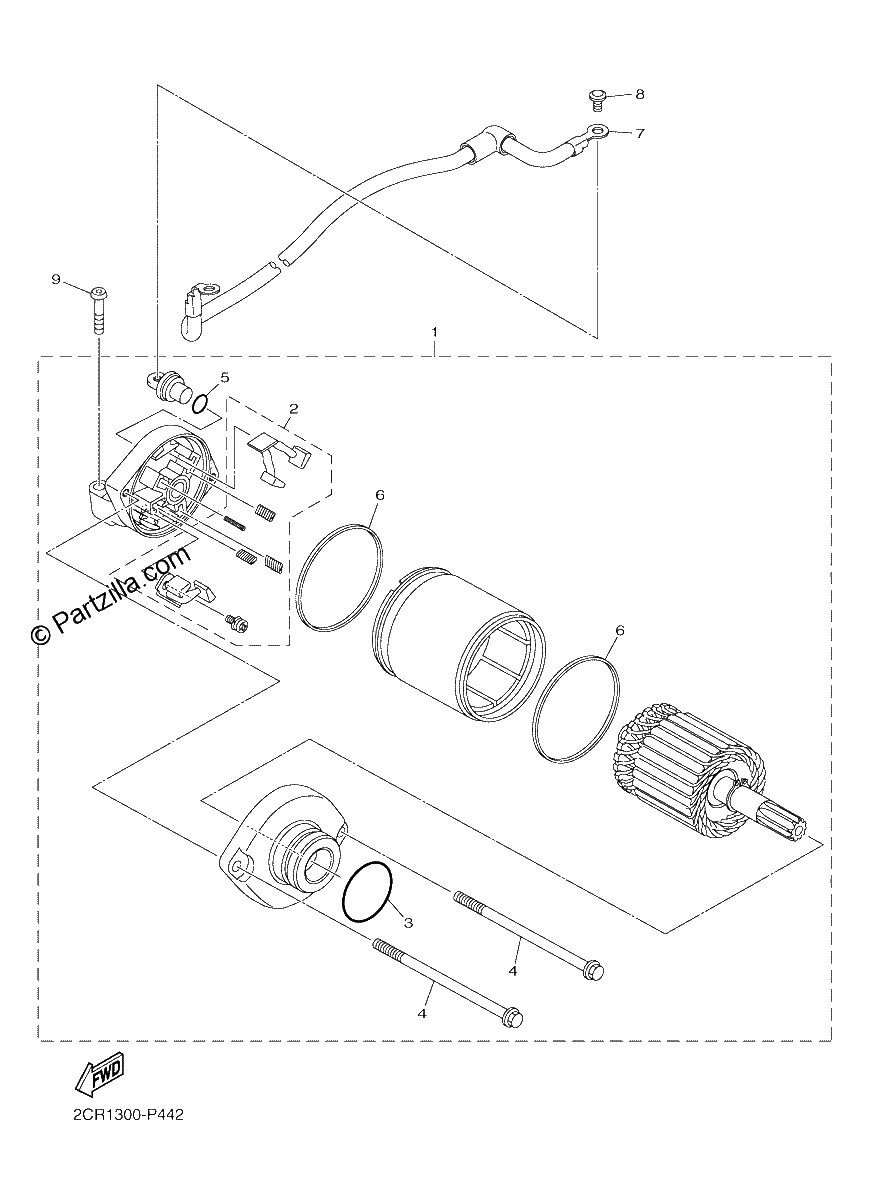 Diagrama de STARTING MOTOR
