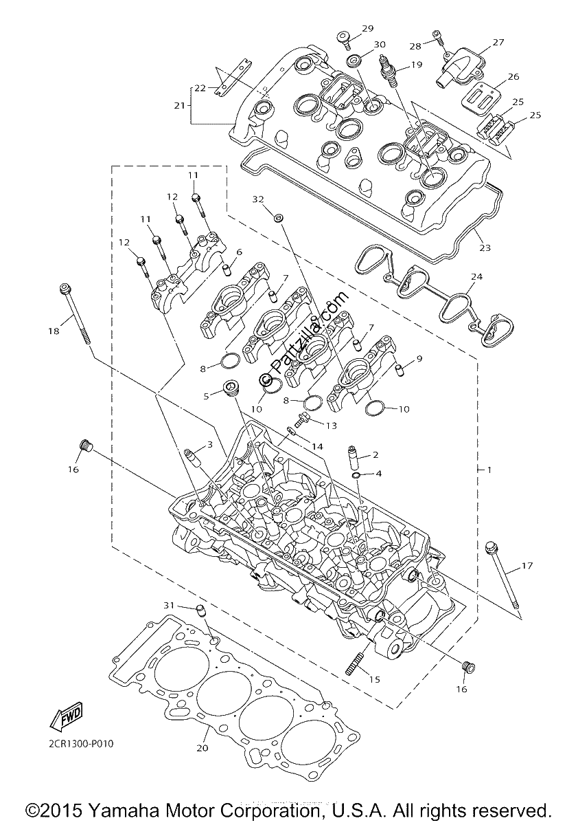 Diagrama de CYLINDER HEAD
