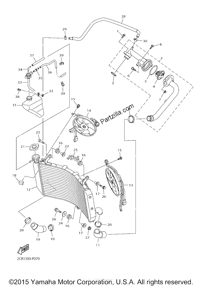 Diagrama de RADIATOR HOSE