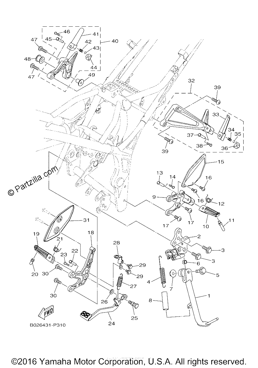 Diagrama de STAND FOOTREST