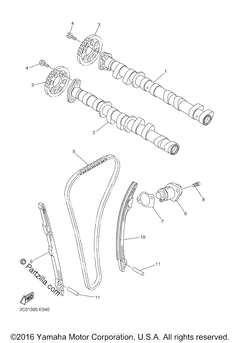 Diagrama de CAMSHAFT CHAIN