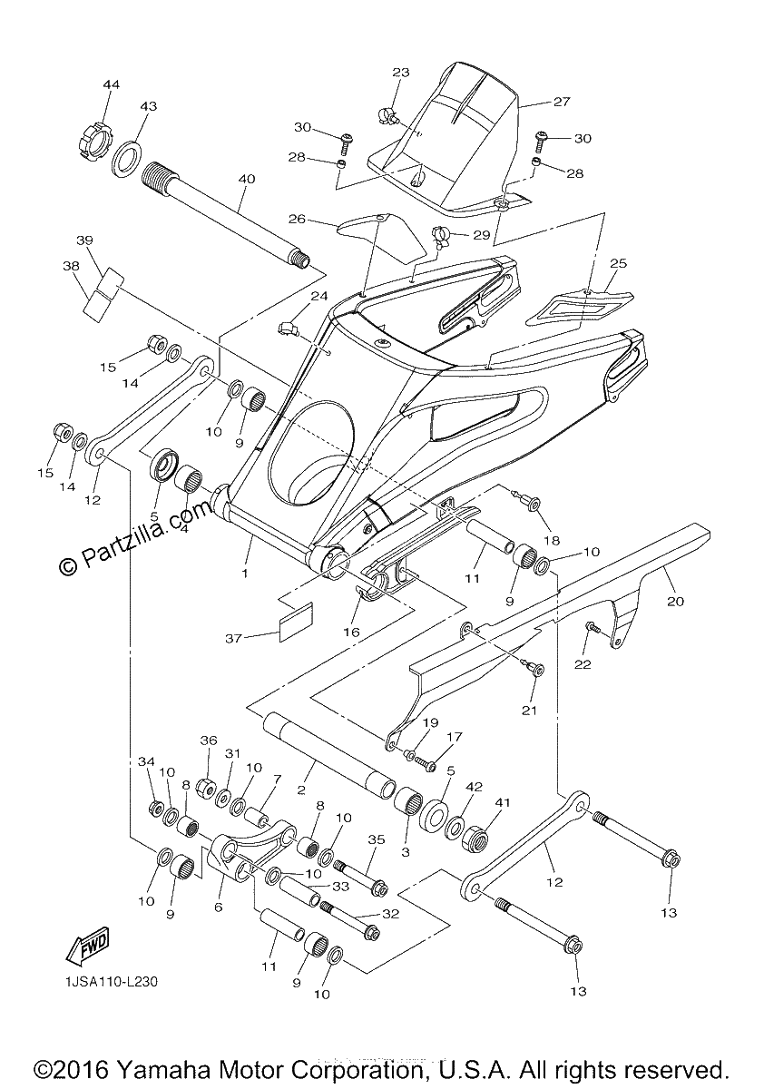 Diagrama de REAR ARM