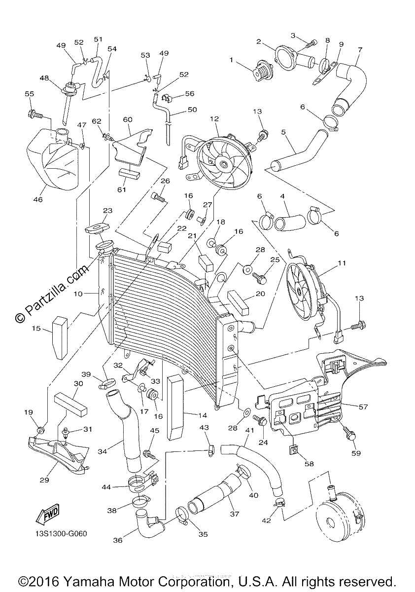 Diagrama de RADIATOR HOSE
