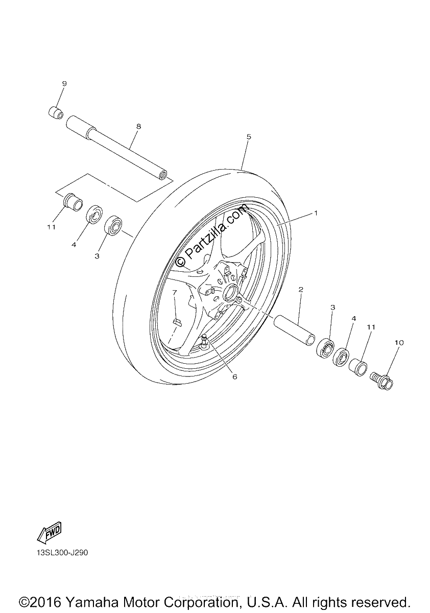 Diagrama de FRONT WHEEL