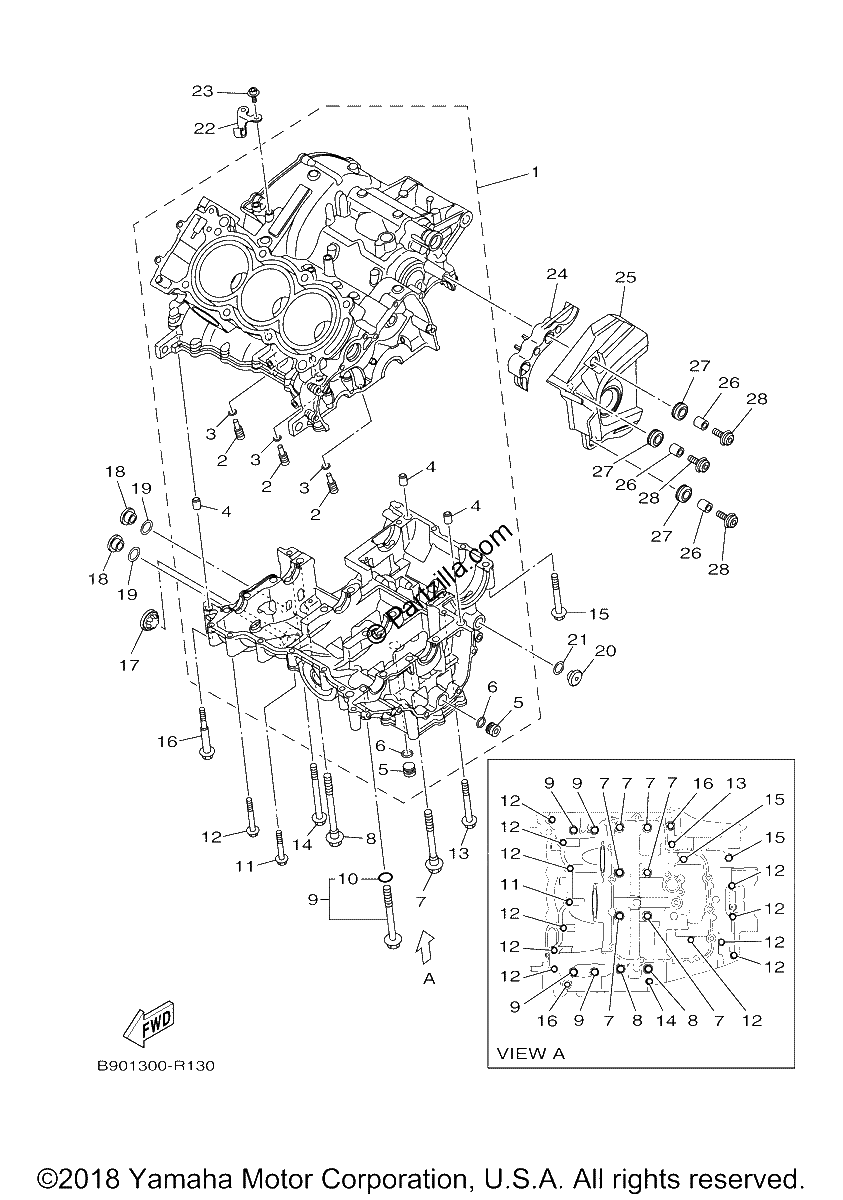 Diagrama de CRANKCASE