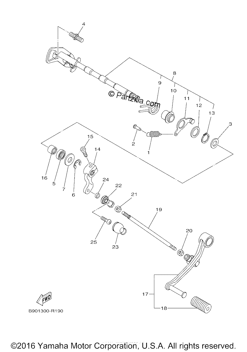 Diagrama de SHIFT SHAFT