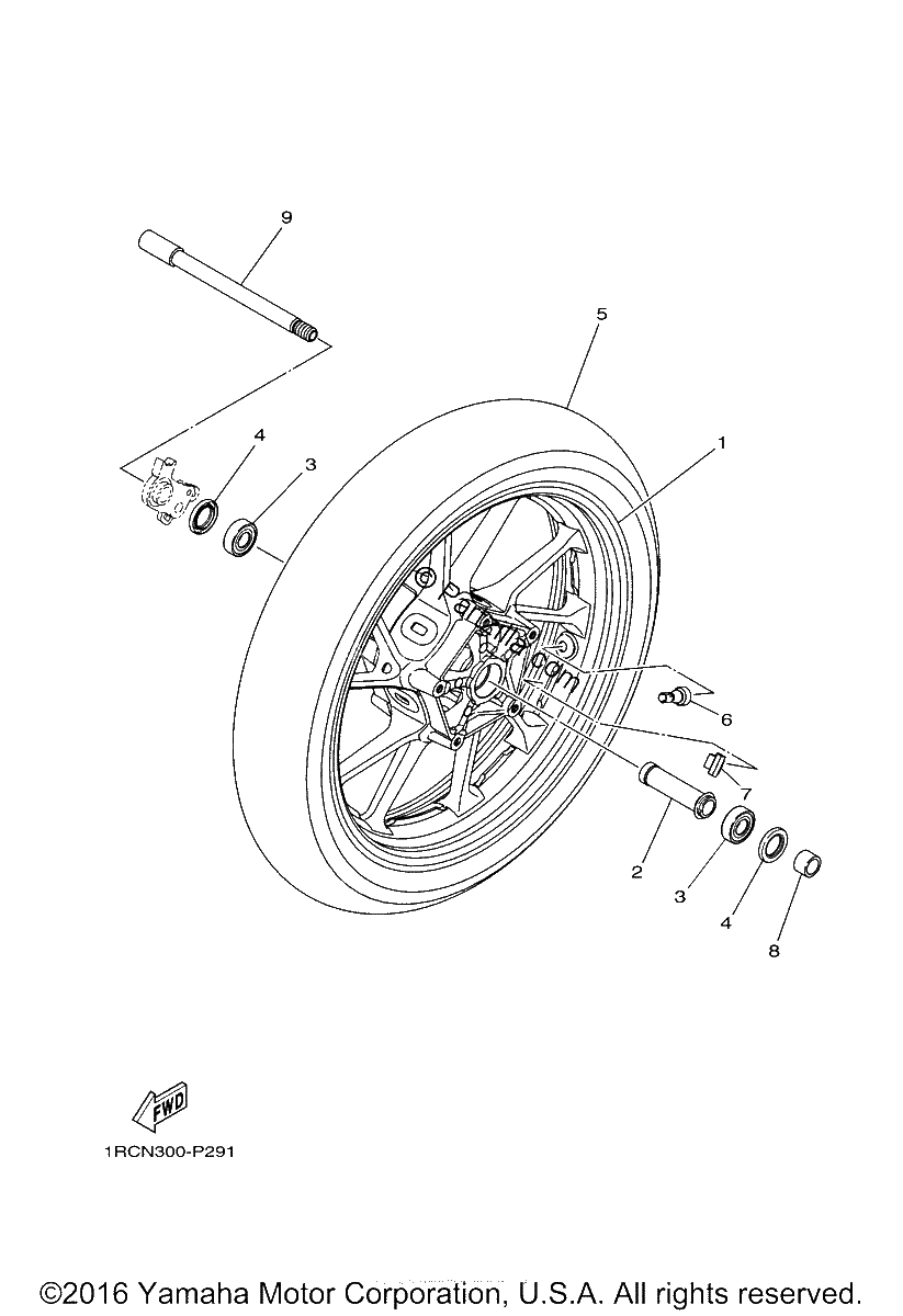 Diagrama de FRONT WHEEL