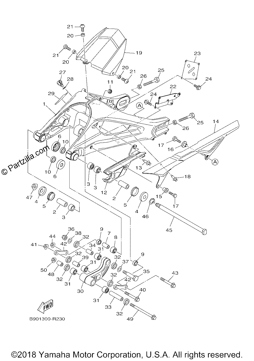 Diagrama de REAR ARM