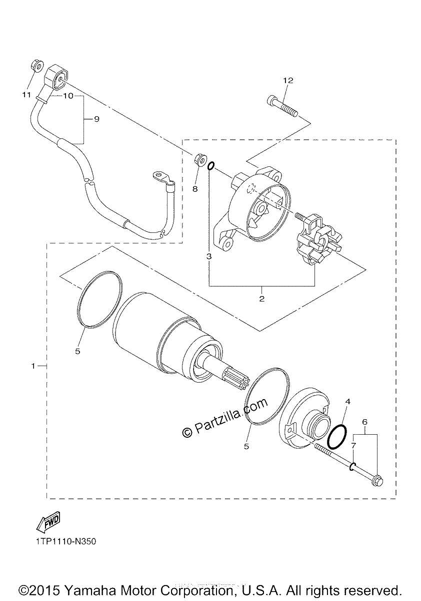 Diagrama de STARTING MOTOR