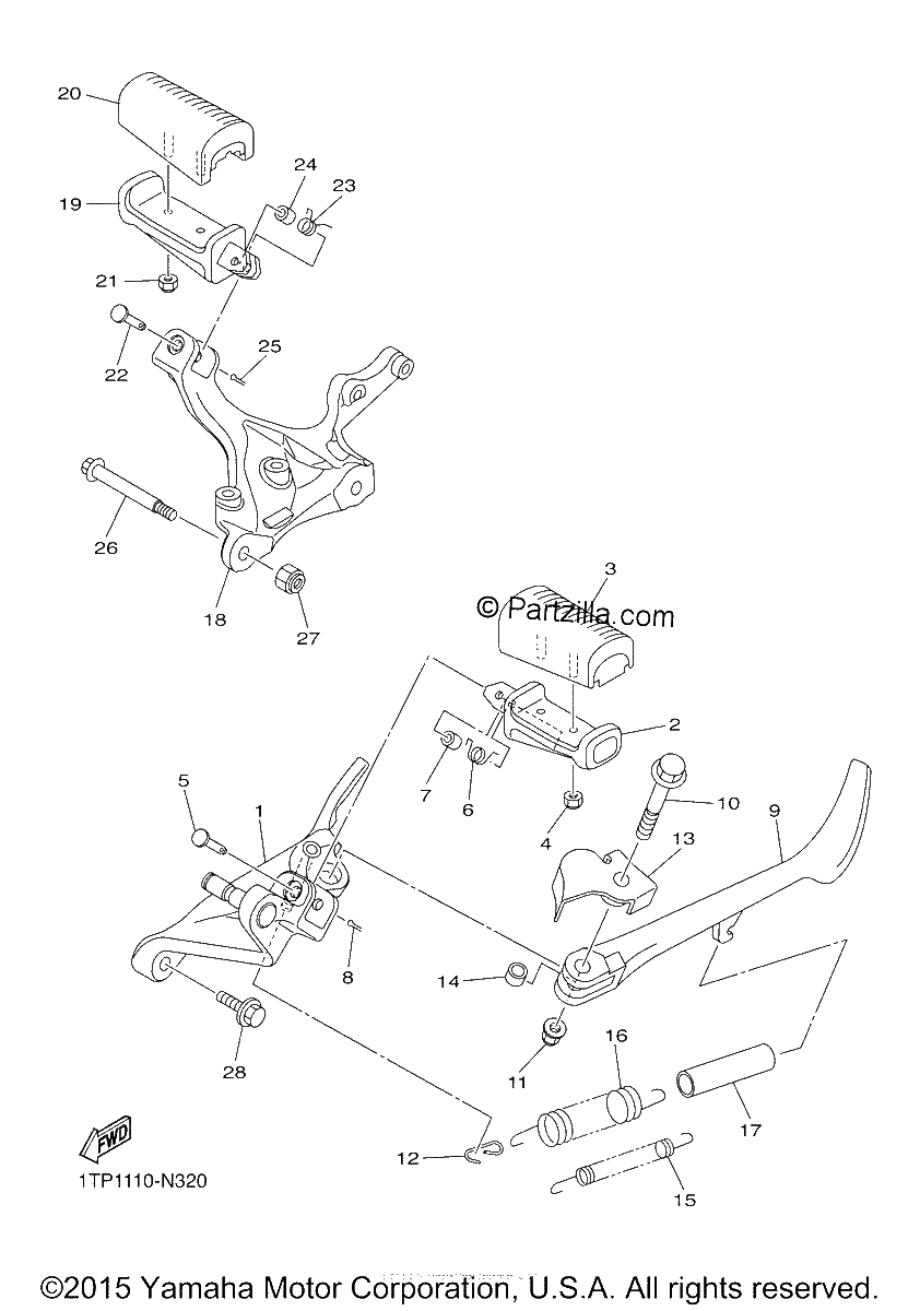 Diagrama de STAND FOOTREST