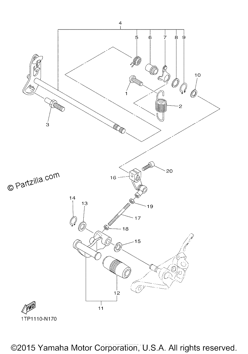 Diagrama de SHIFT SHAFT