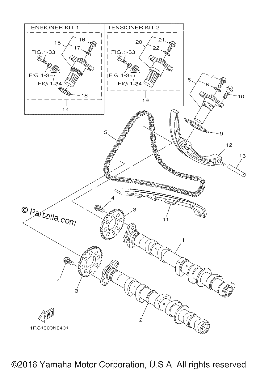 Diagrama de CAMSHAFT CHAIN