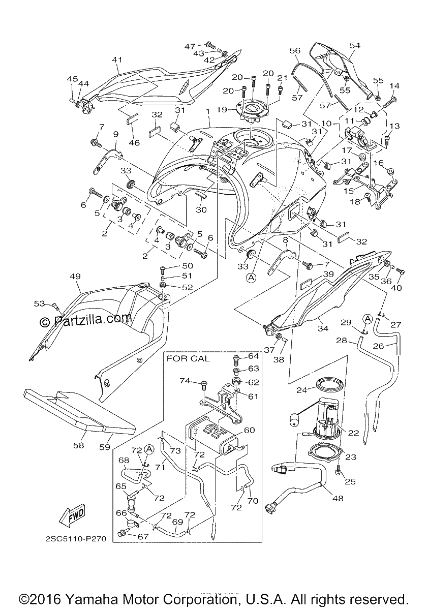 Diagrama de FUEL TANK