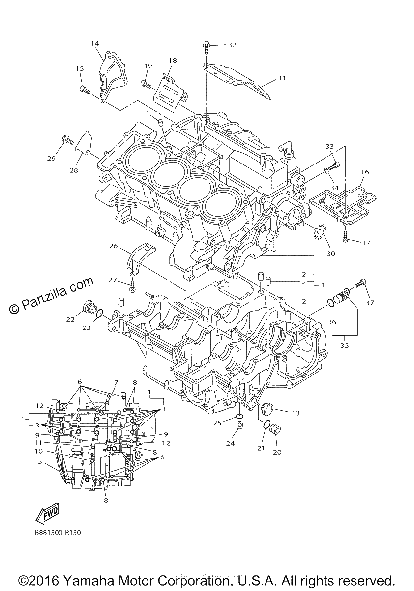 Diagrama de CRANKCASE