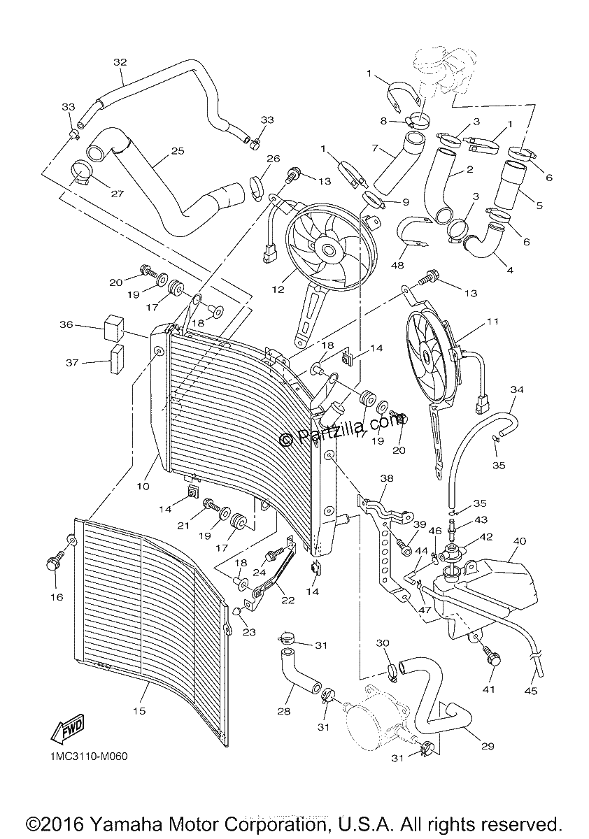 Diagrama de RADIATOR HOSE