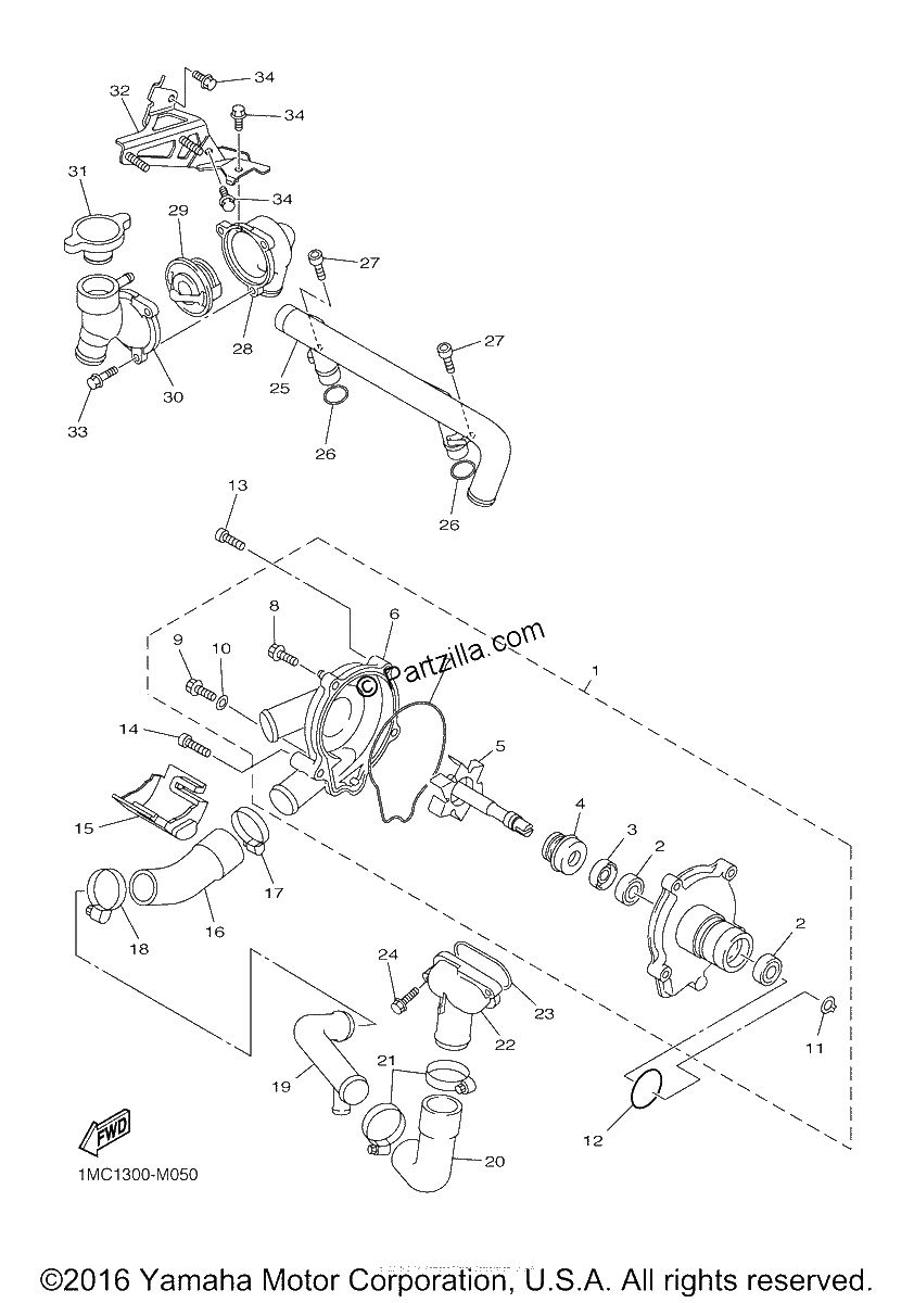Diagrama de WATER PUMP