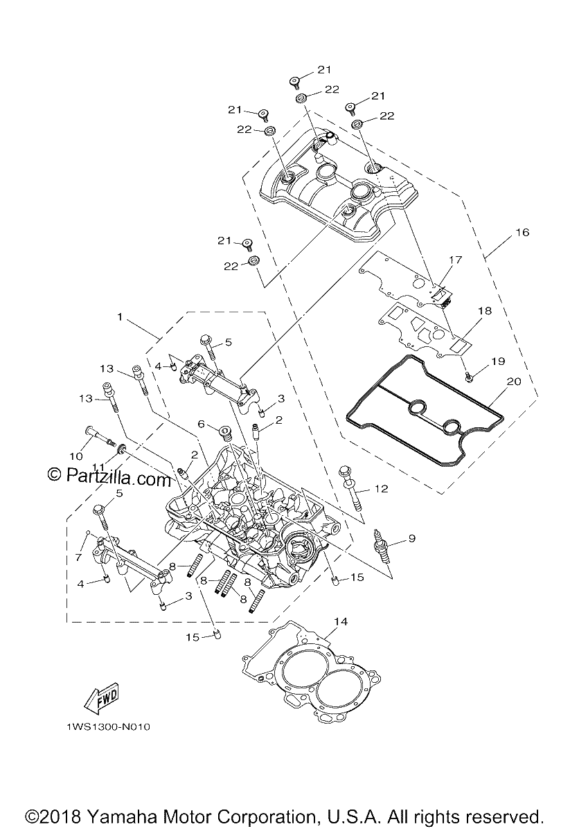 Diagrama de CYLINDER HEAD