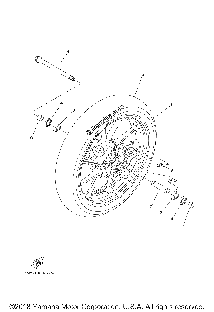 Diagrama de FRONT WHEEL