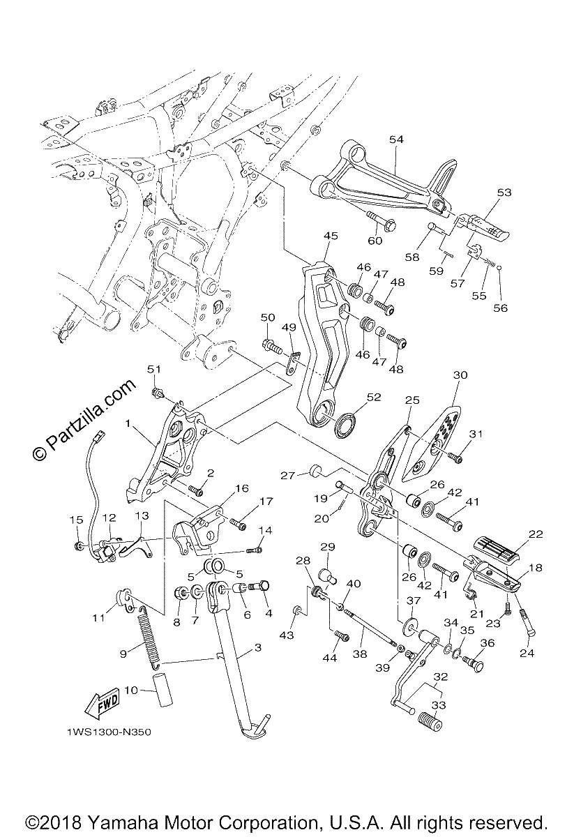 Diagrama de STAND FOOTREST