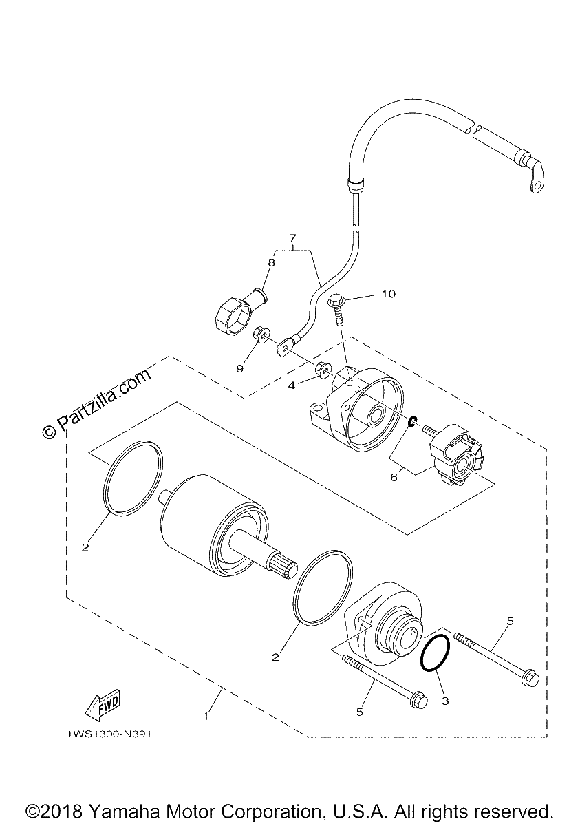 Diagrama de STARTING MOTOR