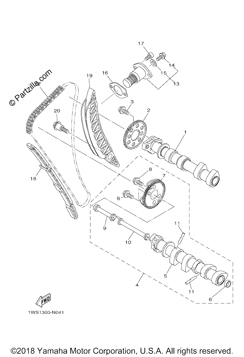 Diagrama de CAMSHAFT CHAIN