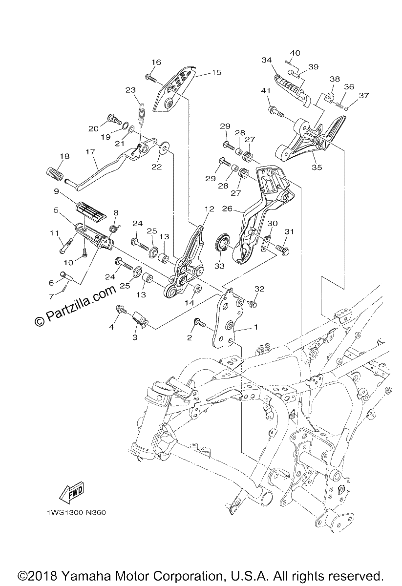 Diagrama de STAND FOOTREST 2