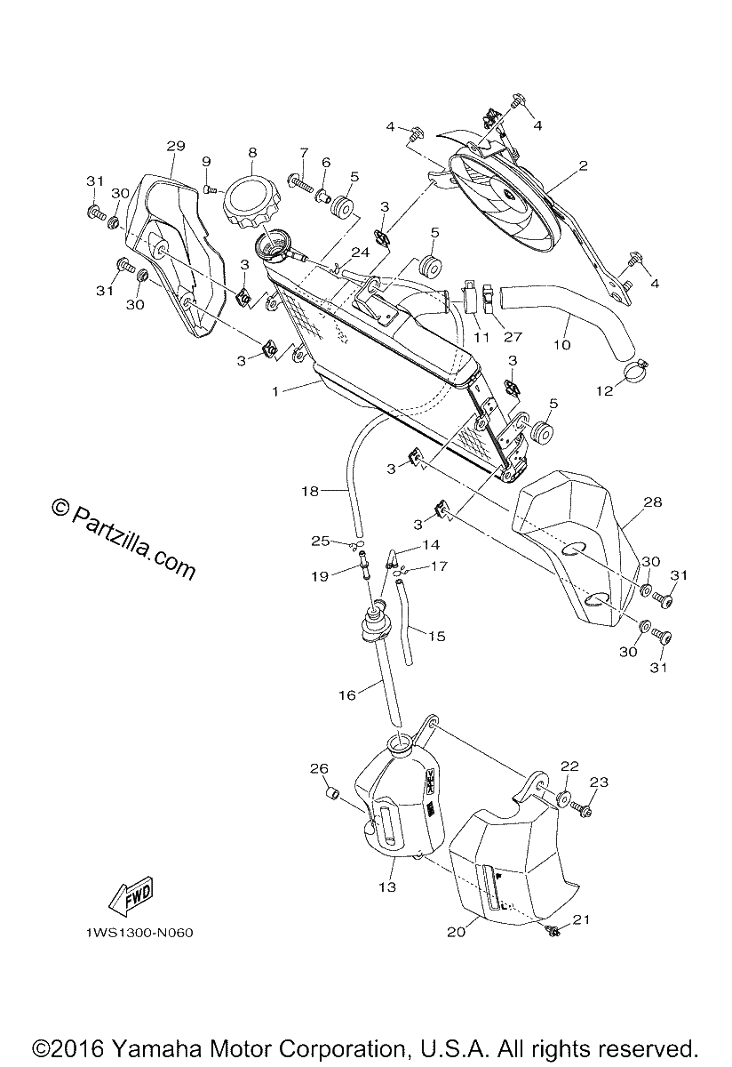 Diagrama de RADIATOR HOSE