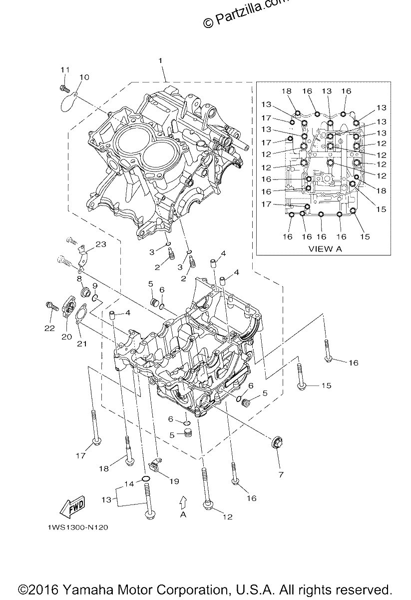 Diagrama de CRANKCASE