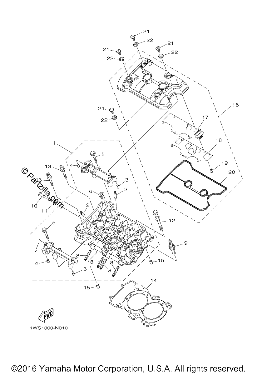 Diagrama de CYLINDER HEAD