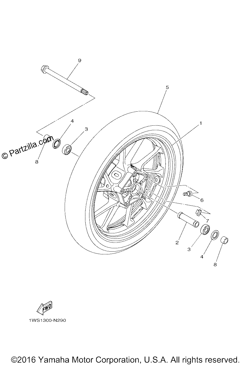 Diagrama de FRONT WHEEL