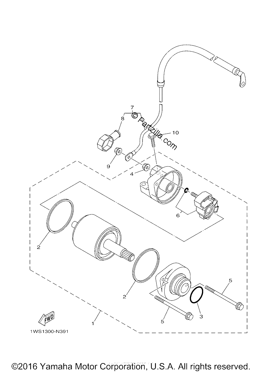 Diagrama de STARTING MOTOR