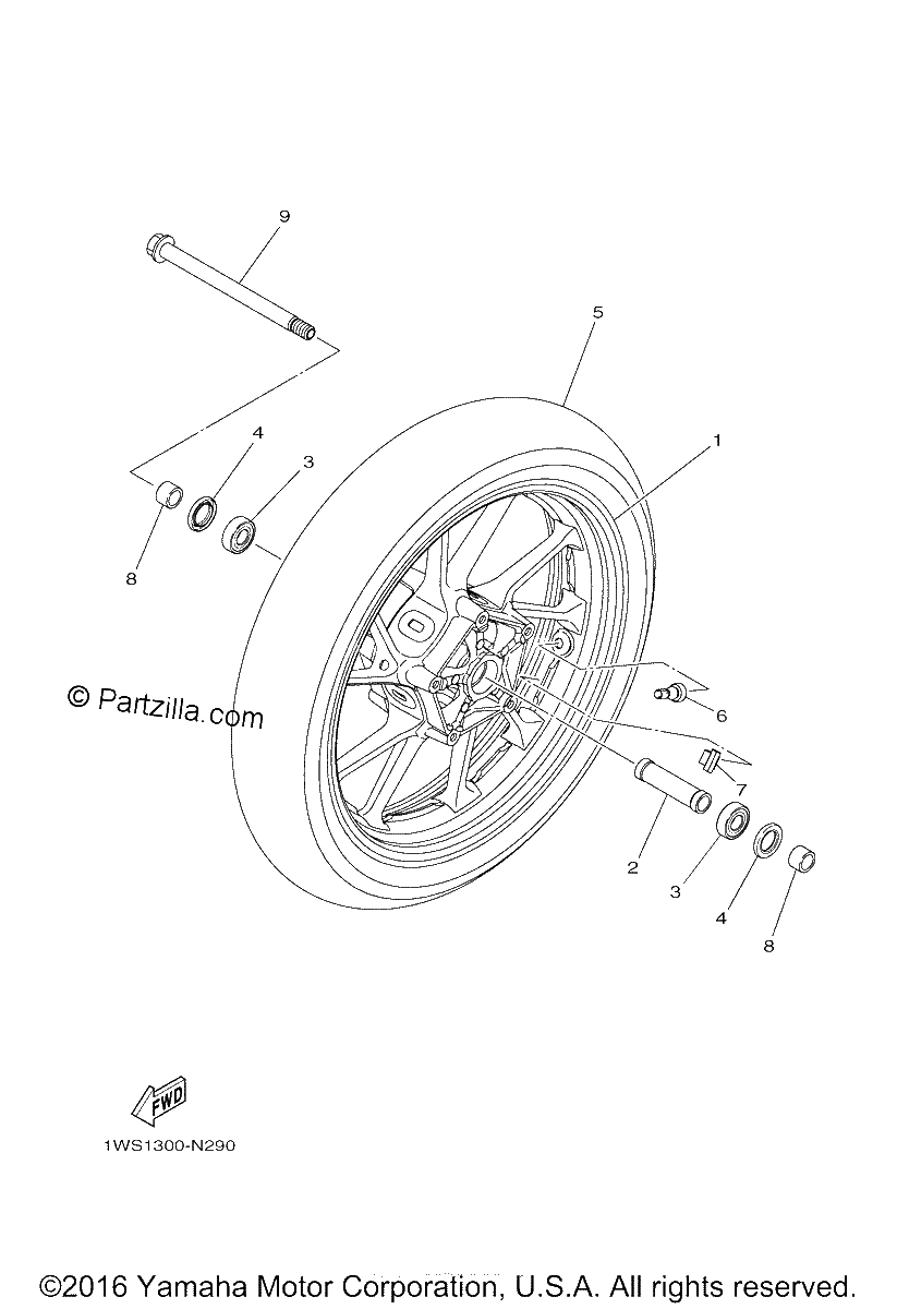 Diagrama de FRONT WHEEL
