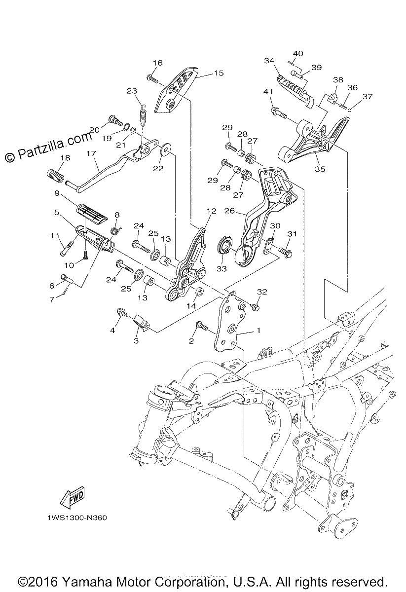 Diagrama de STAND FOOTREST 2
