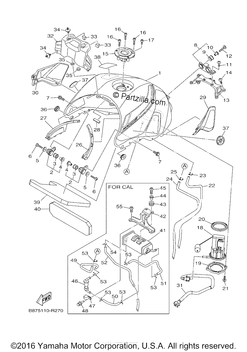 Diagrama de FUEL TANK