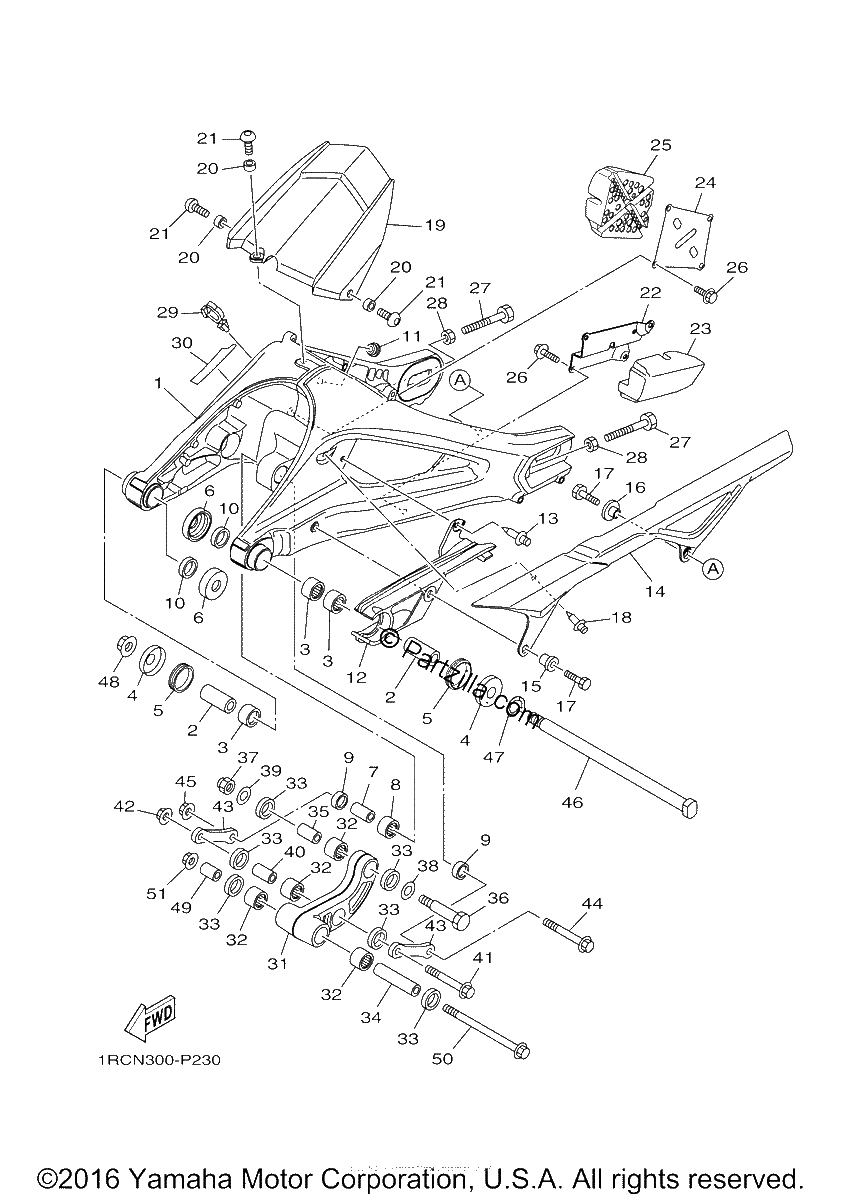 Diagrama de REAR ARM
