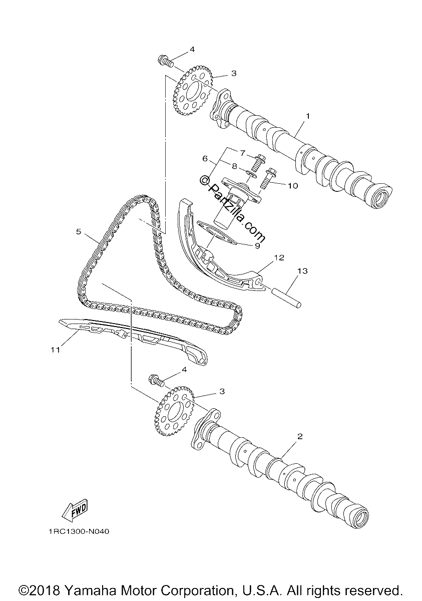 Diagrama de CAMSHAFT CHAIN