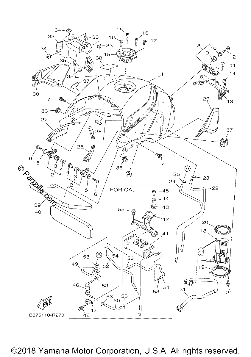 Diagrama de FUEL TANK