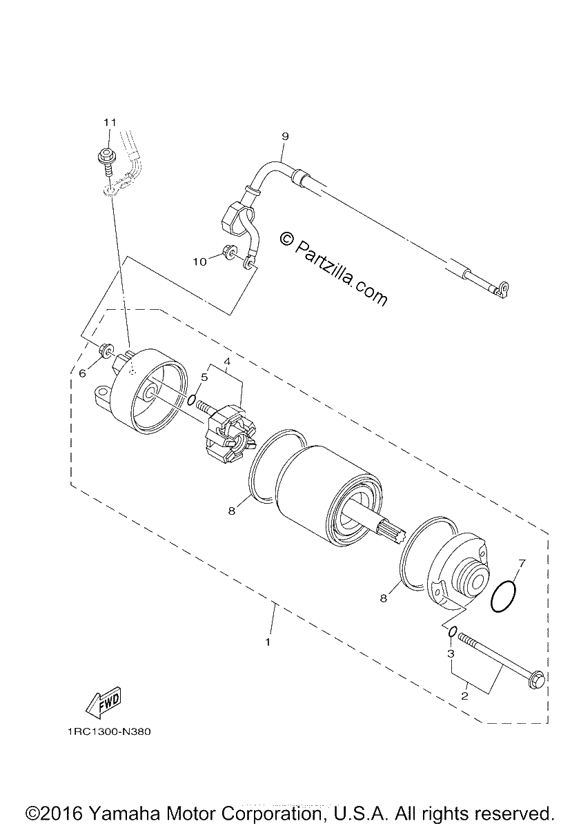 Diagrama de STARTING MOTOR