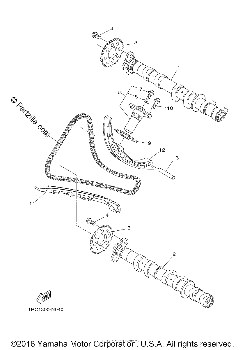 Diagrama de CAMSHAFT CHAIN