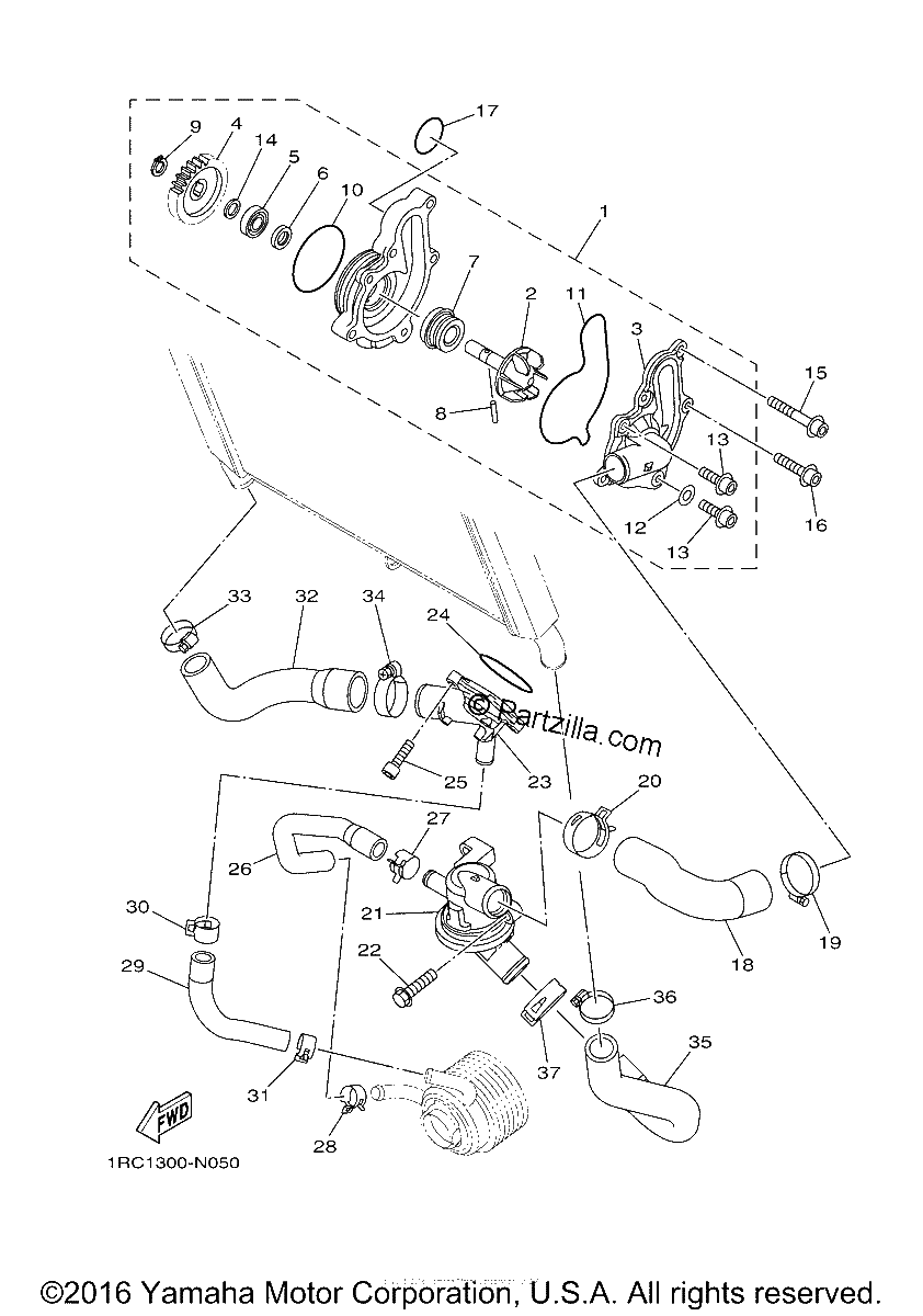 Diagrama de WATER PUMP