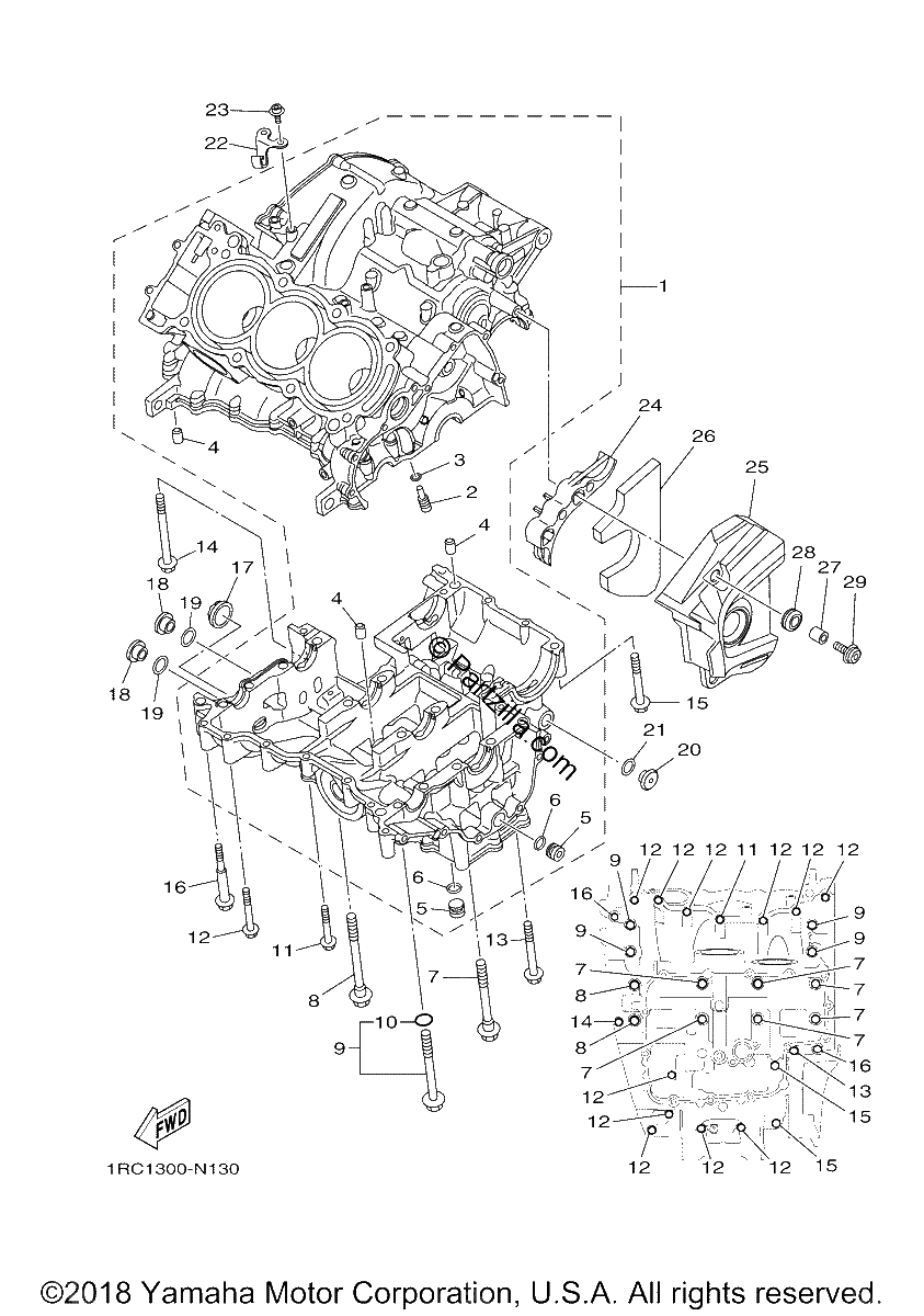 Diagrama de CRANKCASE