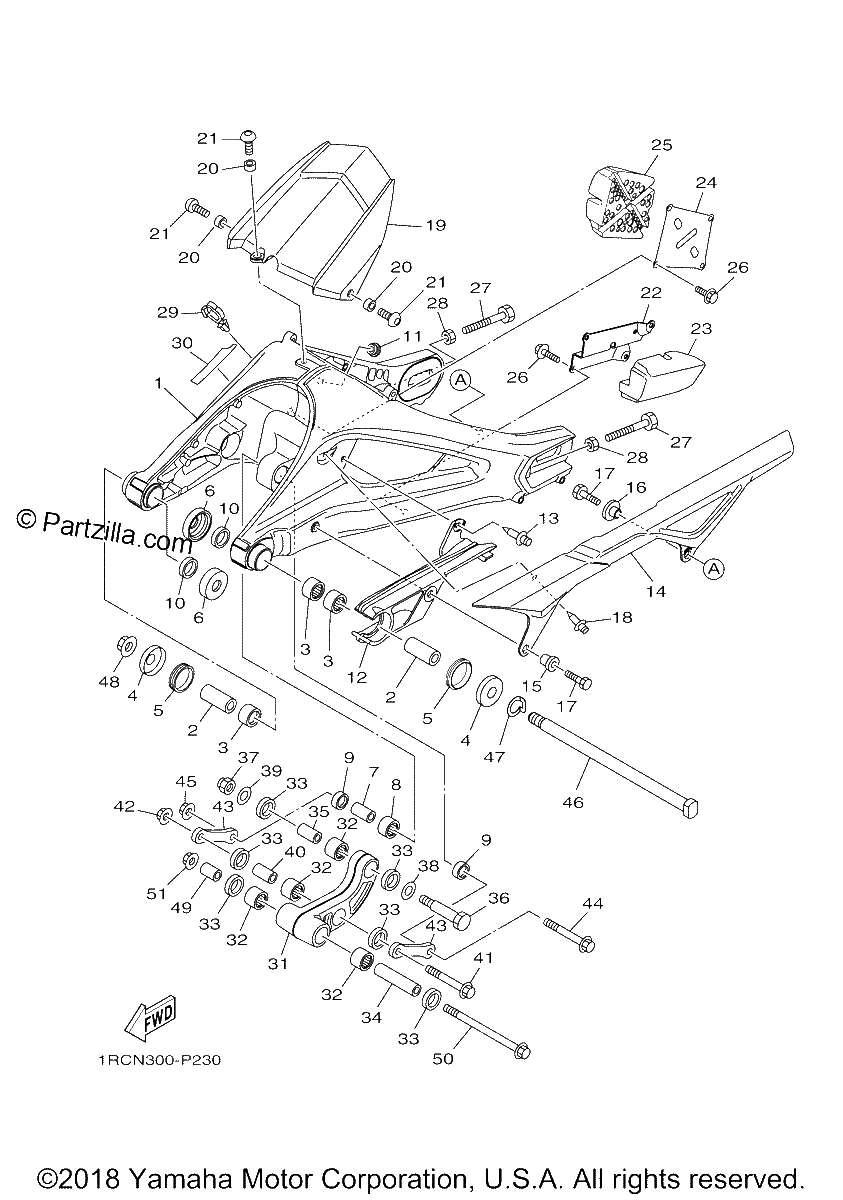 Diagrama de REAR ARM
