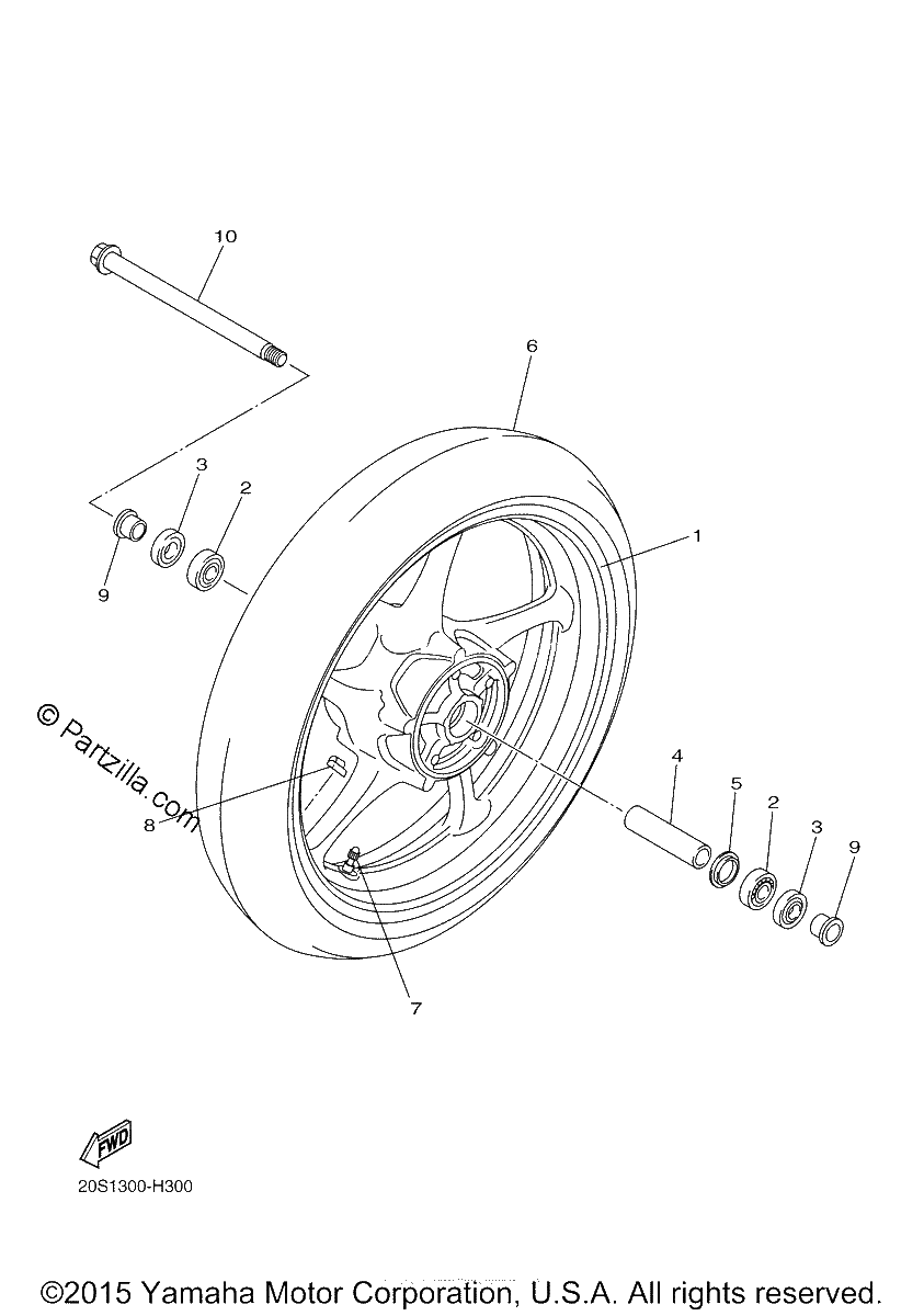 Diagrama de FRONT WHEEL