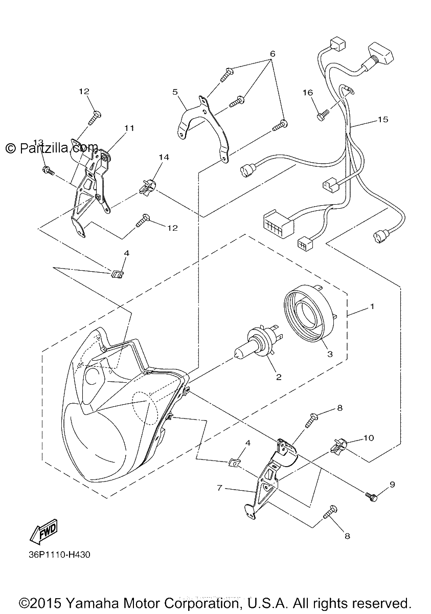 Diagrama de HEADLIGHT