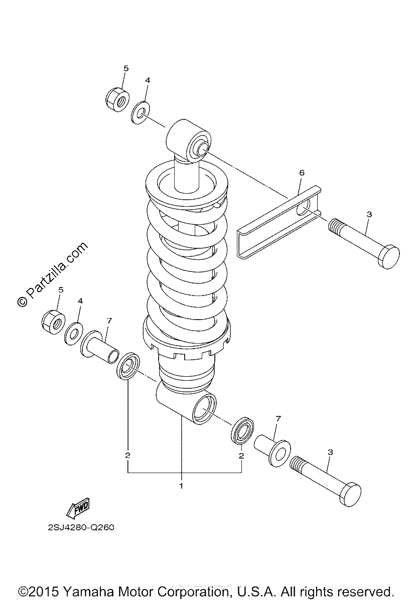 Diagrama de REAR SUSPENSION