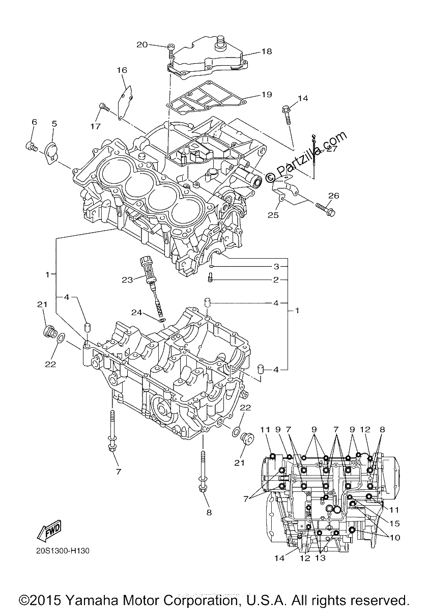 Diagrama de CRANKCASE