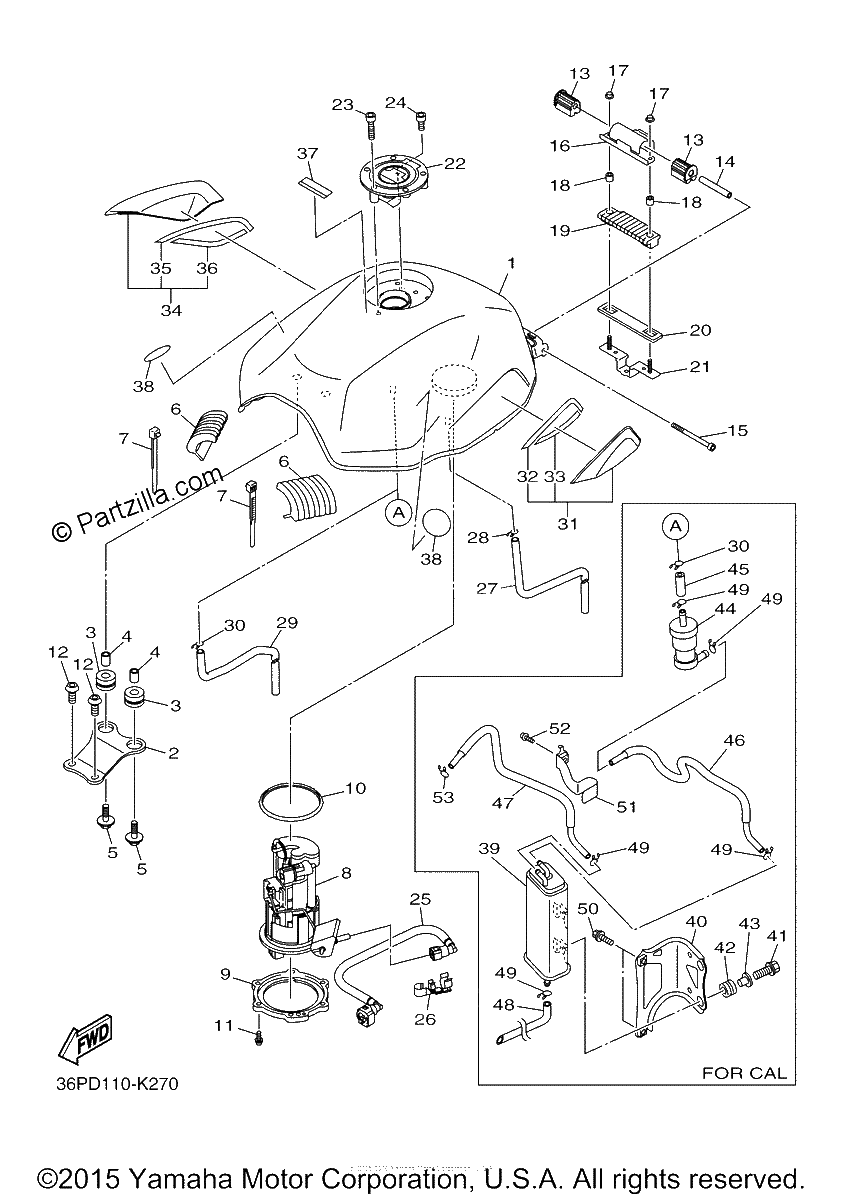 Diagrama de FUEL TANK